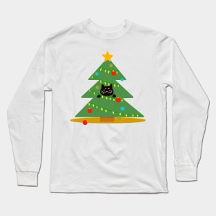 Christmas Cat Long Sleeve T-Shirt